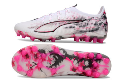 Puma Ultra 5 Ultimate FG Football Boots - White/Pink/Black