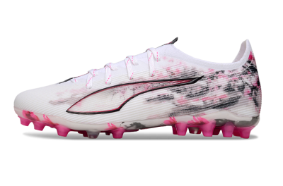 Puma Ultra 5 Ultimate FG Football Boots - White/Pink/Black