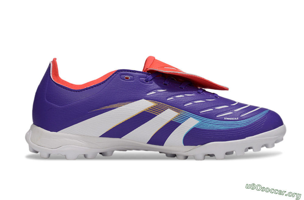 Adidas Predator Elite Foldover Tongue TF Football Shoes - Blue/White/Red 4