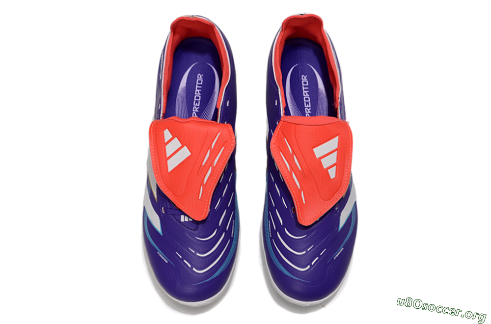 Adidas Predator Elite Foldover Tongue TF Football Shoes - Blue/White/Red 5