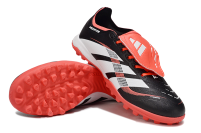 Adidas Predator Elite Foldover Tongue TF Football Shoes - Black/White/Red