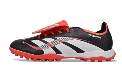 Adidas Predator Elite Foldover Tongue TF Football Shoes - Black/White/Red