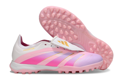 Adidas Predator Elite Foldover Tongue TF Football Shoes - Pink/Purple/Gold