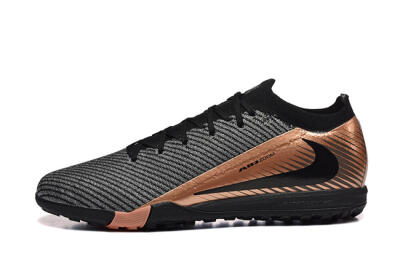 Nike Air Zoom Mercurial Vapor 16 Elite TF Football Shoes - Black/Grey/Gold