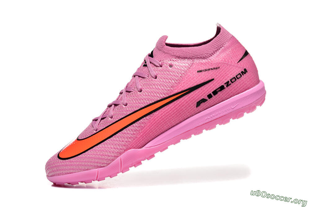 Nike Air Zoom Mercurial Vapor 16 Elite TF Football Shoes - Pink/Red/Black 8