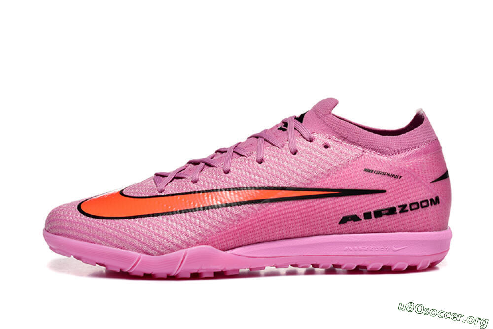 Nike Air Zoom Mercurial Vapor 16 Elite TF Football Shoes - Pink/Red/Black 3
