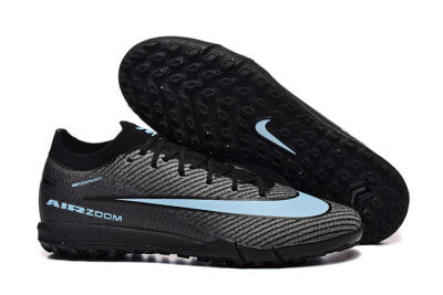 Nike Air Zoom Mercurial Vapor 16 Elite TF Football Shoes - Grey/Black/Blue