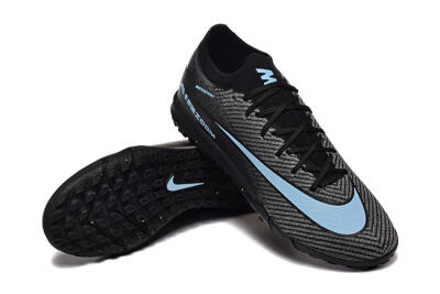 Nike Air Zoom Mercurial Vapor 16 Elite TF Football Shoes - Grey/Black/Blue