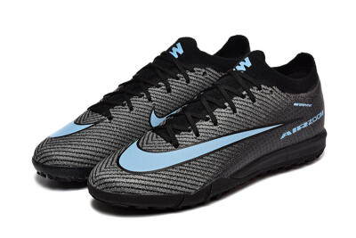 Nike Air Zoom Mercurial Vapor 16 Elite TF Football Shoes - Grey/Black/Blue