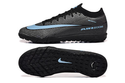 Nike Air Zoom Mercurial Vapor 16 Elite TF Football Shoes - Grey/Black/Blue
