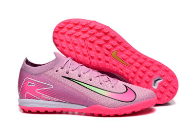 Nike Air Zoom Mercurial Vapor 16 Elite TF Football Shoes - Pink/Yellow/White