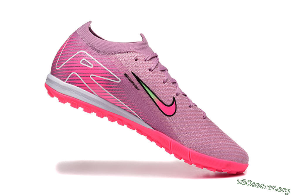 Nike Air Zoom Mercurial Vapor 16 Elite TF Football Shoes - Pink/Yellow/White 7
