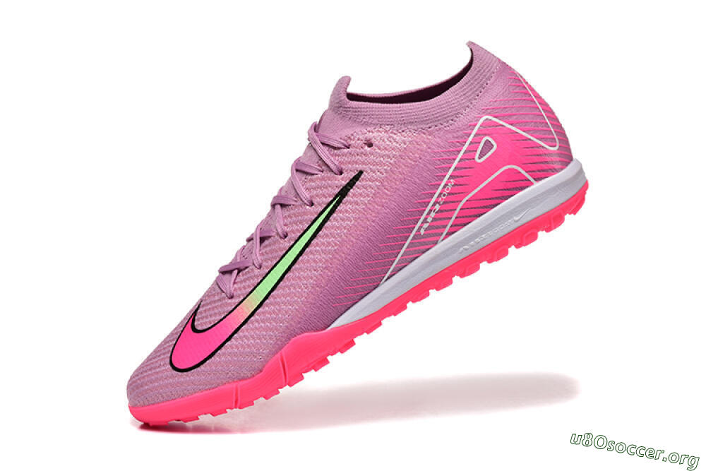 Nike Air Zoom Mercurial Vapor 16 Elite TF Football Shoes - Pink/Yellow/White 8