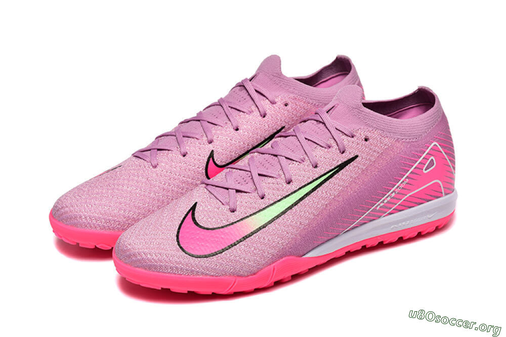 Nike Air Zoom Mercurial Vapor 16 Elite TF Football Shoes - Pink/Yellow/White 5