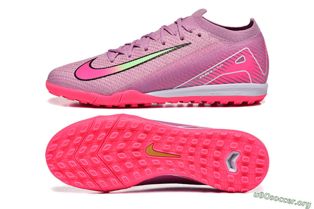 Nike Air Zoom Mercurial Vapor 16 Elite TF Football Shoes - Pink/Yellow/White 1