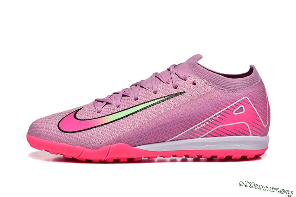 Nike Air Zoom Mercurial Vapor 16 Elite TF Football Shoes - Pink/Yellow/White 3