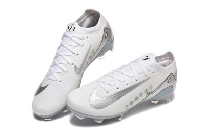 Nike Air Zoom Mercurial Vapor 16 Elite FG Football Boots - White/Silver/Grey
