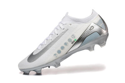 Nike Air Zoom Mercurial Vapor 16 Elite FG Football Boots - White/Silver/Grey