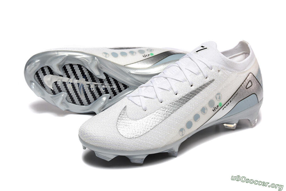 Nike Air Zoom Mercurial Vapor 16 Elite FG Football Boots - White/Silver/Grey 0