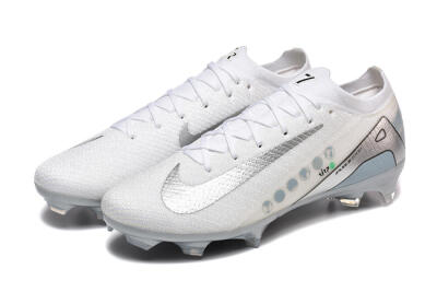 Nike Air Zoom Mercurial Vapor 16 Elite FG Football Boots - White/Silver/Grey