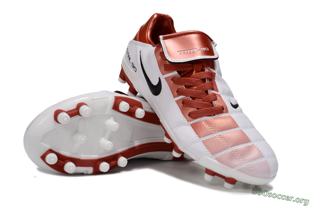 Nike Total 90 III FG Football Boots - Red/White/Black 4