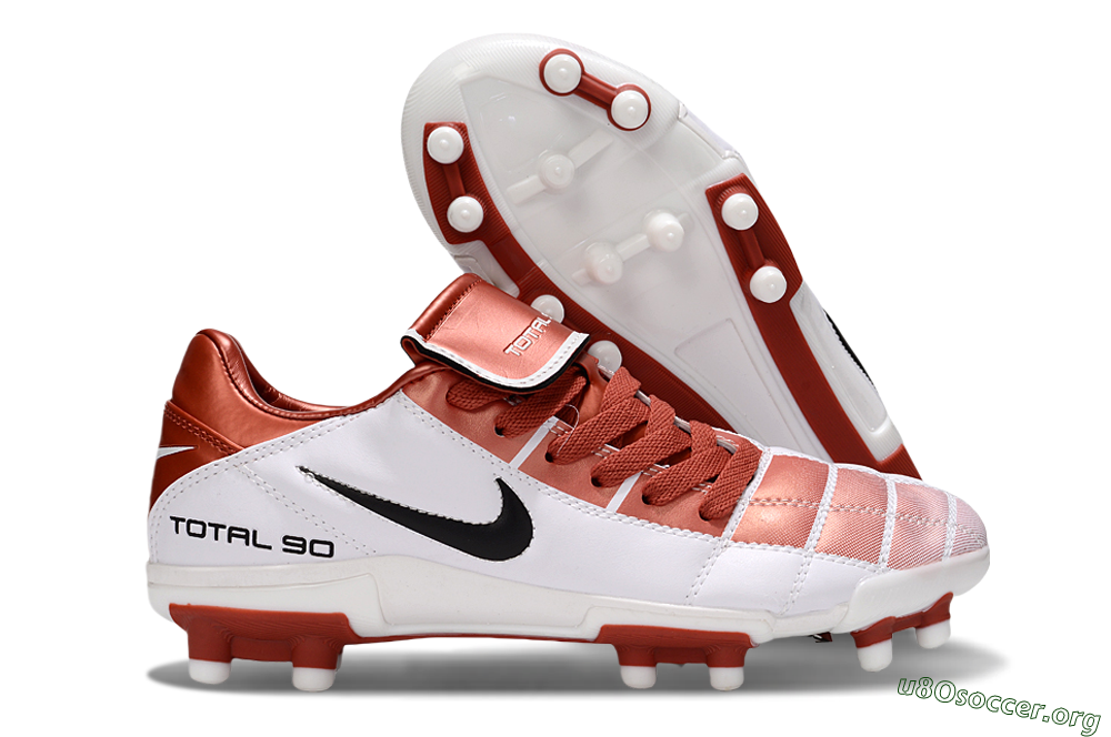 Nike Total 90 III FG Football Boots - Red/White/Black 2