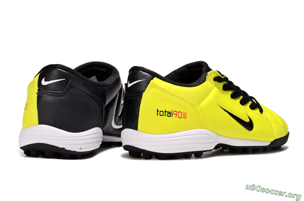 Nike Total 90 III TF Football Shoes - Yellow/Black/White 7