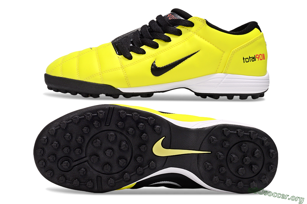 Nike Total 90 III TF Football Shoes - Yellow/Black/White 1