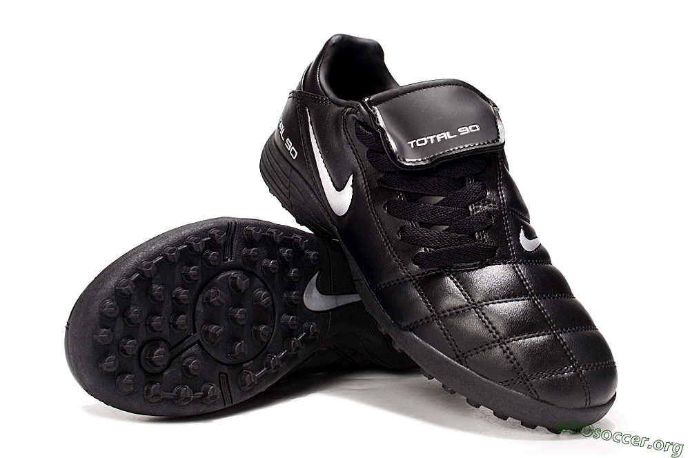 Nike Total 90 III TF Football Shoes - Black/White 4