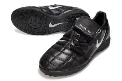 Nike Total 90 III TF Football Shoes - Black/White