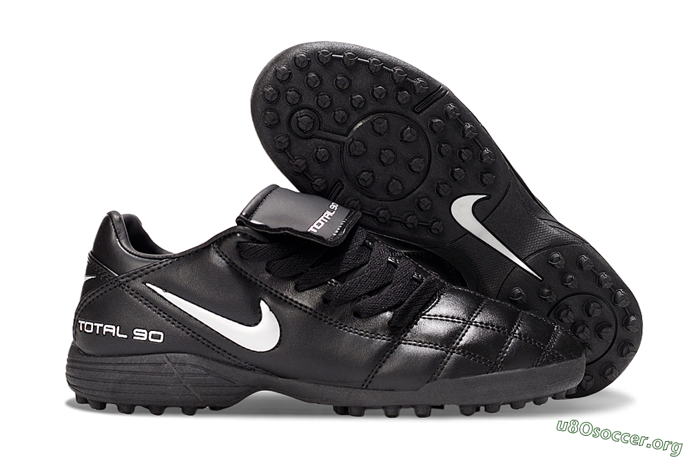 Nike Total 90 III TF Football Shoes - Black/White 2