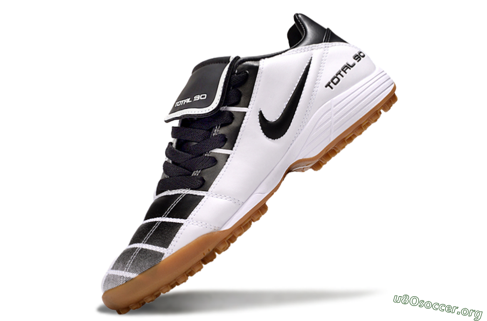 Nike Total 90 III TF Football Shoes - Black/White/Brown 6