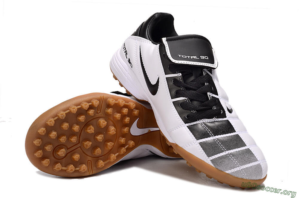Nike Total 90 III TF Football Shoes - Black/White/Brown 4