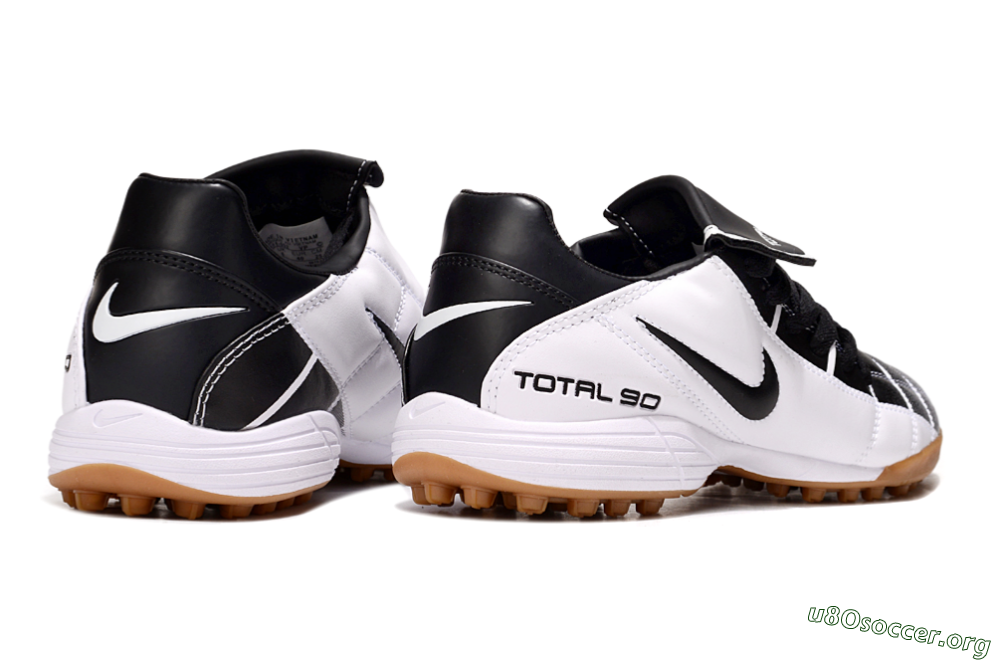 Nike Total 90 III TF Football Shoes - Black/White/Brown 7