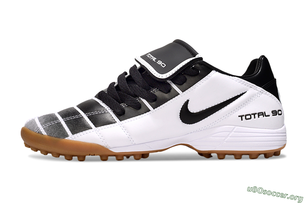 Nike Total 90 III TF Football Shoes - Black/White/Brown 3