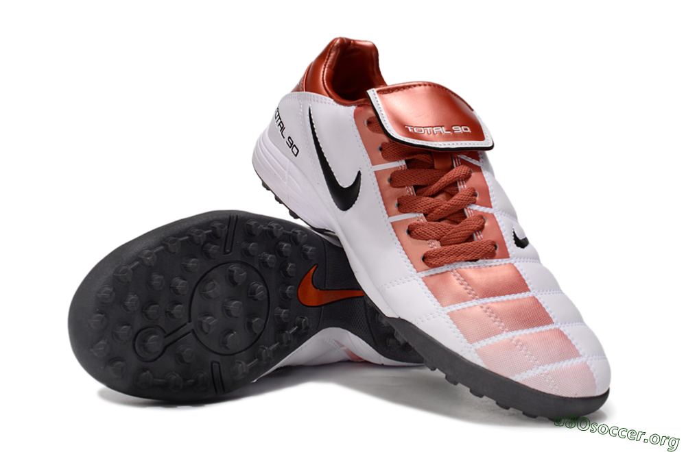 Nike Total 90 III TF Football Shoes - Red/White/Black 4