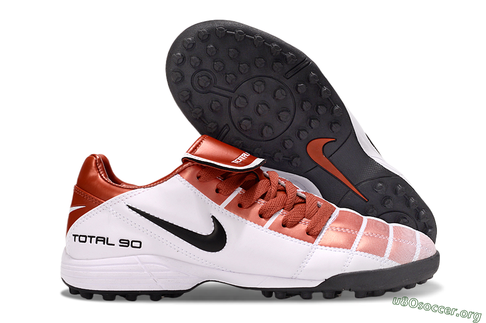Nike Total 90 III TF Football Shoes - Red/White/Black 2