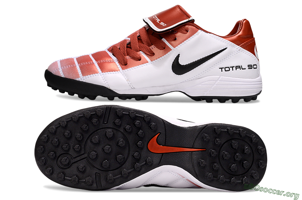 Nike Total 90 III TF Football Shoes - Red/White/Black 1