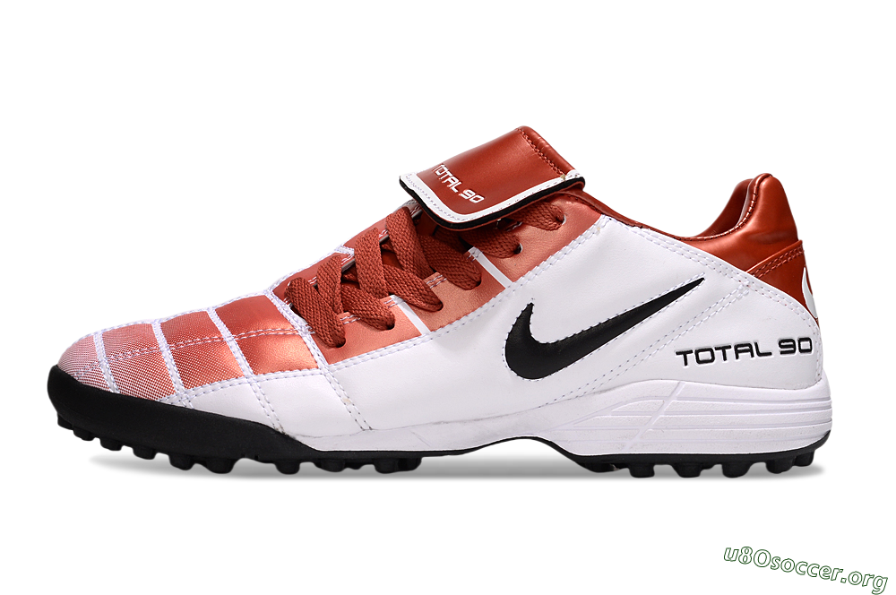 Nike Total 90 III TF Football Shoes - Red/White/Black 3