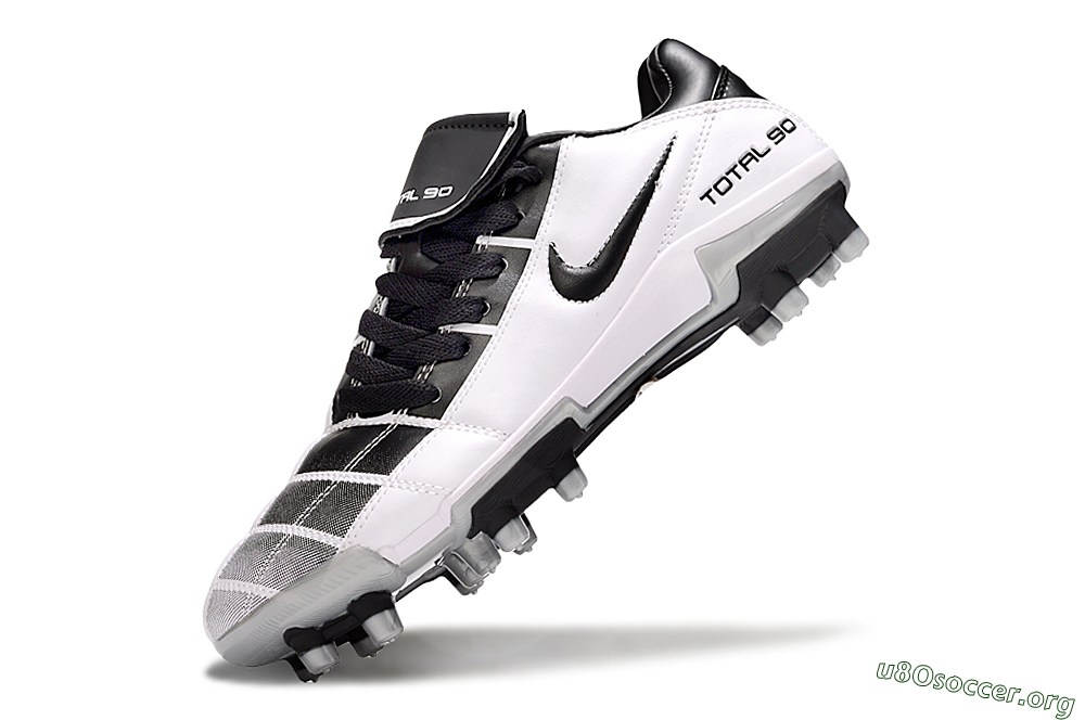 Nike Total 90 III FG Football Boots - Black/White/Grey 6