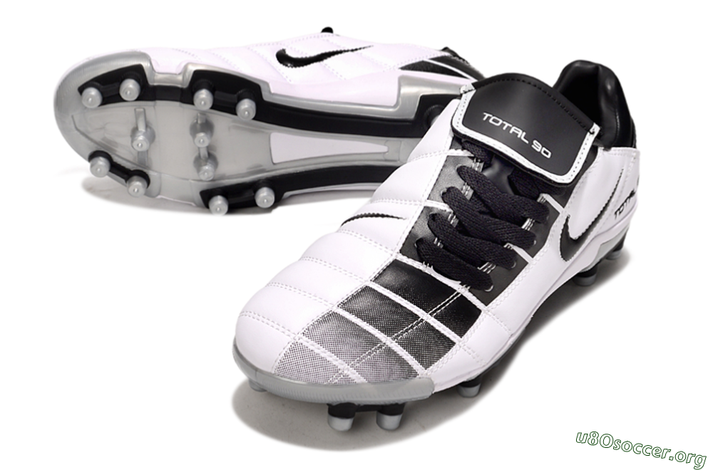 Nike Total 90 III FG Football Boots - Black/White/Grey 0