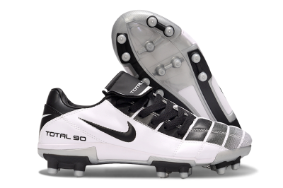 Nike Total 90 III FG Football Boots - Black/White/Grey