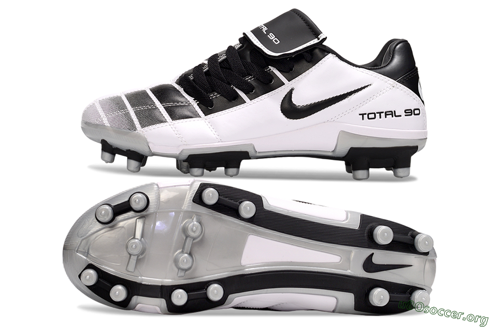 Nike Total 90 III FG Football Boots - Black/White/Grey 1