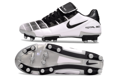 Nike Total 90 III FG Football Boots - Black/White/Grey
