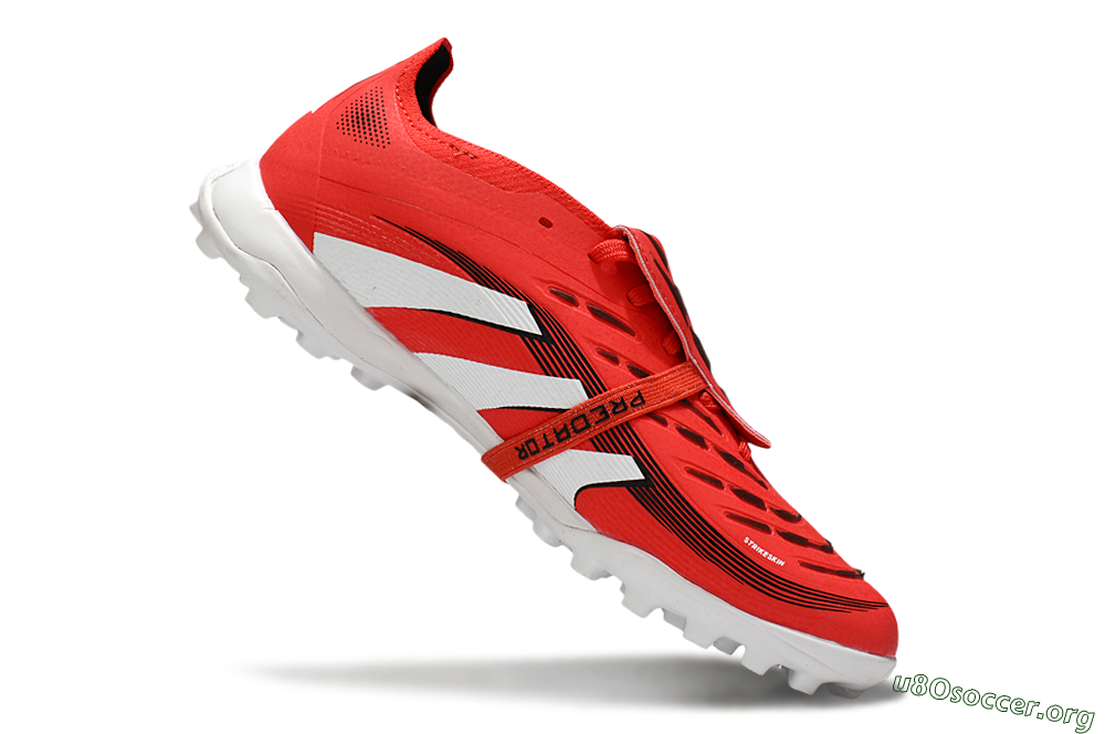 Adidas Predator 25 Foldover Tongue TF Football Shoes - Red/White/Black 5