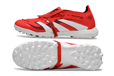Adidas Predator 25 Foldover Tongue TF Football Shoes - Red/White/Black