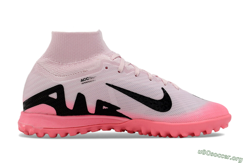 Nike Air Zoom Mercurial Superfly 9 Elite TF Football Shoes - Pink/Black 4