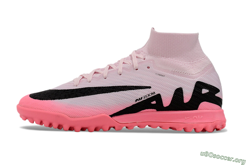 Nike Air Zoom Mercurial Superfly 9 Elite TF Football Shoes - Pink/Black 3