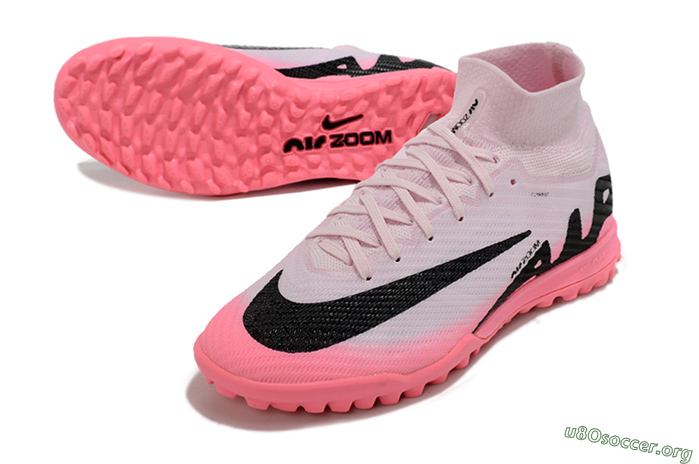 Nike Air Zoom Mercurial Superfly 9 Elite TF Football Shoes - Pink/Black 0