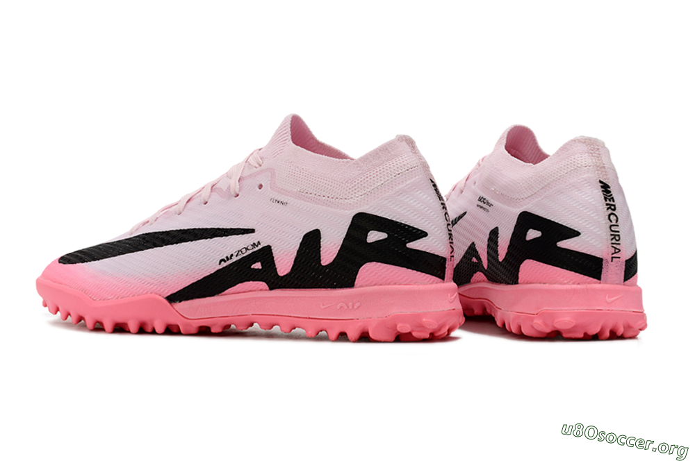 Nike Air Zoom Mercurial Vapor 15 Elite TF Football Shoes - Pink/Black 5